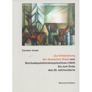 Carsten Jonas, Berlin (Wasmuth & Zohlen) 2021, 244 S., zahlreiche Abbildungen, ISBN 978-3-8030-2103-8Die vorliegende Veröffentlichung ist die Druckfassung mehrerer Vorlesungen des Verfassers. Für die Zeit seit Beginn des 19. Jahrhunderts werden die Rahmenbedingungen der Stadtentwicklung skizziert und die städtebaulichen Strömungen und Zielsetzungen präsentiert. In den meisten Fällen werden sie durch prägnante Beispiele erläutert. Das Buch bietet programmatisch nichts Neues, sondern alle Erkenntnisse sind aus vorliegenden Büchern zur Stadtgeographie und zur Entwicklung des Städtebaus in Deutschland hinlänglich bekannt. Dem Buch ist eine Vielzahl in ihrem Erklärungspotential bereits in den vorhandenen Büchern erprobter Abbildungen beigegeben; die Mehrzahl von Ihnen ist jedoch stark, manchmal bis zur Unleserlichkeit miniaturisiert worden, wodurch der Lehrbuchcharakter des Buches deutlich geschmälert wird.